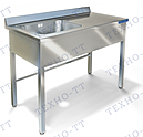 Стол с ванной моечной ТЕХНО-ТТ СПП-520/1200 П