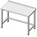 Стол производственный SIMECO Бизнес CE0807Б 800х700х850 с бортом