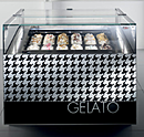 Витрина для мороженого CIAM 6040 Gelato G1 L 1150  серебристая, черная емкость, SQ__GL12I