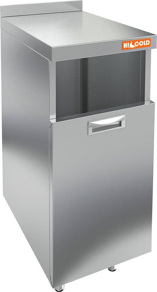 Стол под мусорный бак с бортом HICOLD НБММБ-4/7Б