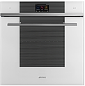 Шкаф духовой многофункциональный  SMEG HOME SFP6104WTPB с функцией пиролиза, 60 см, белое стекло