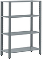 Стеллаж CRYSPI СКШ 1600х500х1800 4 сплошные полки, СКШ_16050180_4