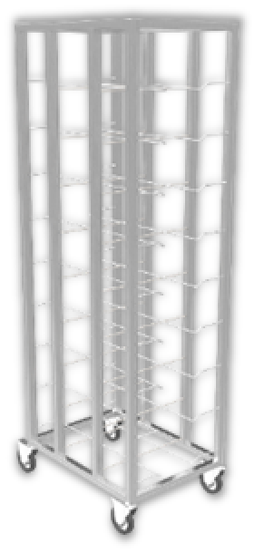 Тележка-шпилька, 12 уровней подносов КОБОР ШП-51/38