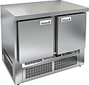 Стол холодильный HICOLD GNE 11/TN O без борта + усиленная столешница