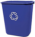 Корзина прямоугольная RUBBERMAID 26,6 литра синяя, FG295673BLUE