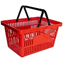 Корзина покупательская PL-722, красный, 5 штук в упаковке