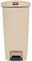 Контейнер с торцевой педалью <b>Step-on </b>RUBBERMAID Slim Jim 50 л бежевый, 1883459