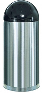 Урна декоративная серии EasyPush 56 л RUBBERMAID, FGR1536SSSGL