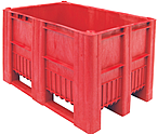 Ящик ТАРА.РУ BoxPallet C-Box 1208 S (740) 1200х800х740 мм сплошной, красный