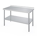 Стол разделочный со сплошной полкой ATESY СР-П-1-1800.600-02 (СП-3/1800/600) с бортом