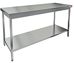 Стол нержавеющий разделочный центральный с полкой HICOLD НСО-15/7П