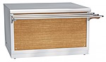 Прилавок для горячих напитков ABAT ПГН-70Х-01 съемный нержавеющий фасад, 21000001916 + 21000001956 стенка передняя орех