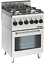 Плита газовая 4-х конфорочная <b>Bartscher</b> с электрическим мультифункциональным духовым шкафом, 1315563
