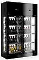 Шкаф винный ENOFRIGO WINE LIBRARY+ 2P 4V H220 P60 цвет глянцевый черный, A1WL4V2P226/421