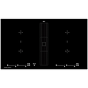 Панель варочная индукционная с вытяжкой KUPPERSBUSCH KMI 9800.0 SR, черное стекло, без рамки