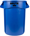 Контейнер круглый RUBBERMAID BRUTE 121 л синий, FG263200BLUE