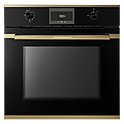Шкаф духовой KUPPERSBUSCH BP 6332.0 S4, черное стекло, Gold