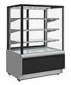 Витрина кондитерская холодильная ПОЛЮС ВХСв - 1,3д Carboma Cube Люкс (KC70 VV 1,3-1 9006-9005)