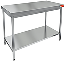 Стол нержавеющий разделочный центральный с полкой HICOLD НСО-12/7П