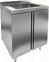 Стол закрытый с мойкой, без борта HICOLD НБМСЗМ-6/6
