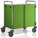 Тележка сервировочная B.PRO BLANCO SW 8 x 5-3 с облицовкой с трех сторон со створчатыми дверями, 569 770 + 375 454 цвет лайм 574 135