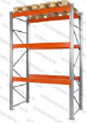 Стеллаж грузовой СТСМ 3000х1800х1000 (3 яруса)