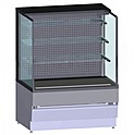 Витрина-горка холодильная ЭЛКА «Вена» КУБ 0,9 отдельно стоящая, черная, без ночной шторки