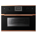 Шкаф паровой KUPPERSBUSCH CD 6350.0 S7, черное стекло, Copper