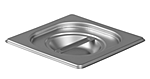 Крышка из нержавеющей стали для гастроемкостей HURAKAN HKN GD 1/6