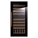 Шкаф винный встраиваемый KUPPERSBUSCH FWK 4800.0 S7, черное стекло, Copper