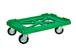 Тележка для ящиков ТАРА.РУ, 508 зелёная, 08167