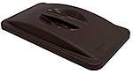 Крышка с ручкой для моделей контейнеров Slim Jim  3540, 3541 RUBBERMAID коричневая, FG268888BRN