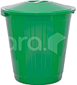 Бак мусорный ТАРА.РУ МБ-70, 70 литров, зеленый