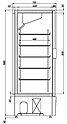 <b>Шкаф морозильный</b> АРИАДА Rapsody R700LS стеклянная дверь
