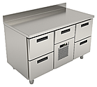 Стол холодильный БСВ TRG 2D2 с ящиком над моноблоком, борт