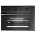 Шкаф духовой с микроволнами KUPPERSBUSCH CBM 6350.0 GPH 9, графитовое стекло, Shade of Grey