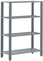Стеллаж CRYSPI 1000х400х2500 5 сплошных полок, СКШ_10040250_5