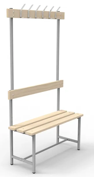 Скамья СВТ-4, с крючками, с регулируемыми опорами, 27222