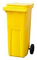 Контейнер мусорный ТАРА.РУ 120 литров, желтый, МКТ 120