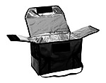 Термосумка для обедов 500х250х350 мм фольгированная черная, 2067
