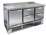 Стол холодильный HICOLD GNE 122/TN + гранитная столешница