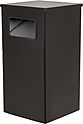 Урна ТАРА.РУ 80 литров чёрная, Квадро-19