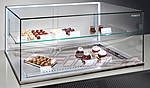 Витрина холодильная кондитерская встраиваемая ФИНИСТ Glassier G812-12/7/5 с просветленным стеклом