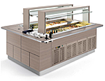 Салат-бар холодильный ENOFRIGO FAST GOURMET ISOLA DOPPIA RF+RF 2000, A1FASTGORFRF20P/873