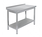 Стол универсальный LUXSTAHL СПУ-13/7 со сплошной полкой нерж., мко109