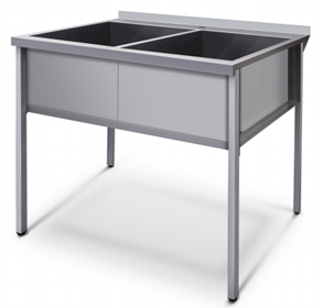 Ванна моечная разборная на крашеном профиле серия СУПЕР ЭКОНОМ АЛТЭК ВМКРЭ2 10/7-Р(430)