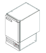 Шкаф низкотемпературный барный БСВ BTRN 600 мм, дверь
