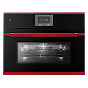 Шкаф духовой с микроволнами KUPPERSBUSCH CBM 6550.0 S8, черное стекло, Hot Chili
