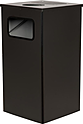 Урна ТАРА.РУ 80 литров чёрная, Квадро-11