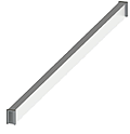 Перекладина горизонтальная POLAIR из анодированного алюминия, HOC 1500